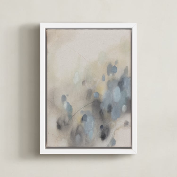 "Who We Are III" - Art Print in Sage and Sand by Christa - Framed Canvas