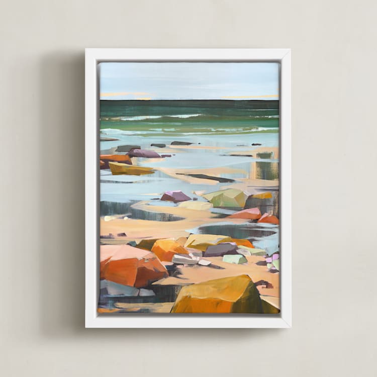 "Step Up / Step Out II" - Art Print in Multi by Jess Franks - Framed Canvas
