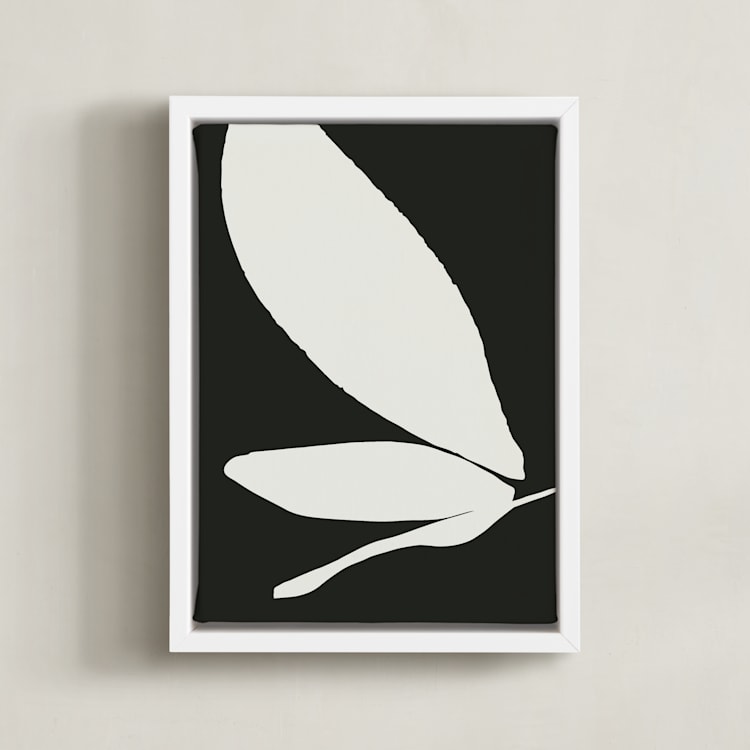 "Urban garden I" - Art Print in Noir by Creo Study - Framed Canvas