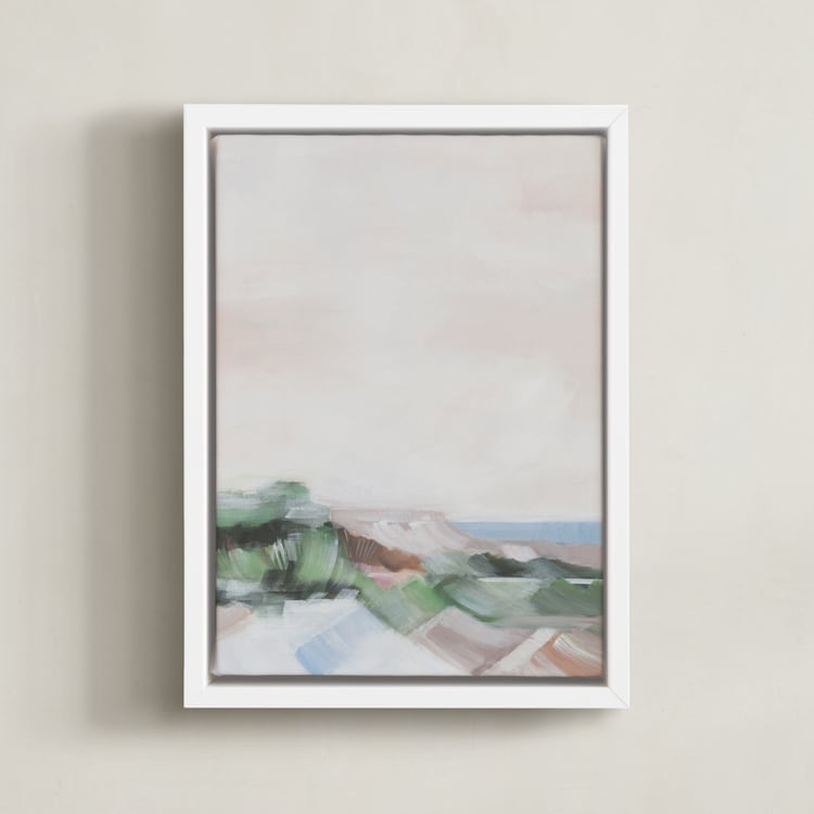 "Mystic Haven I" - Art Print in Mystic Green by AlisonJerry - Framed Canvas