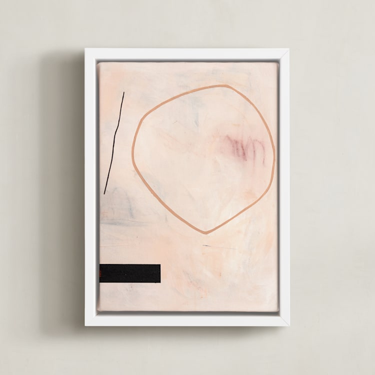 "When All Is Said & Done 2" - Art Print in Sandpaper by Keren Toledano - Framed Canvas