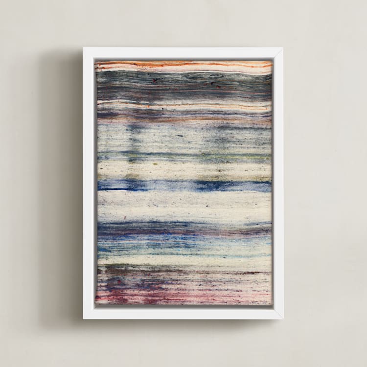"Woven Colors I" - Art Print in Yarn by Sumak Studio - Framed Canvas