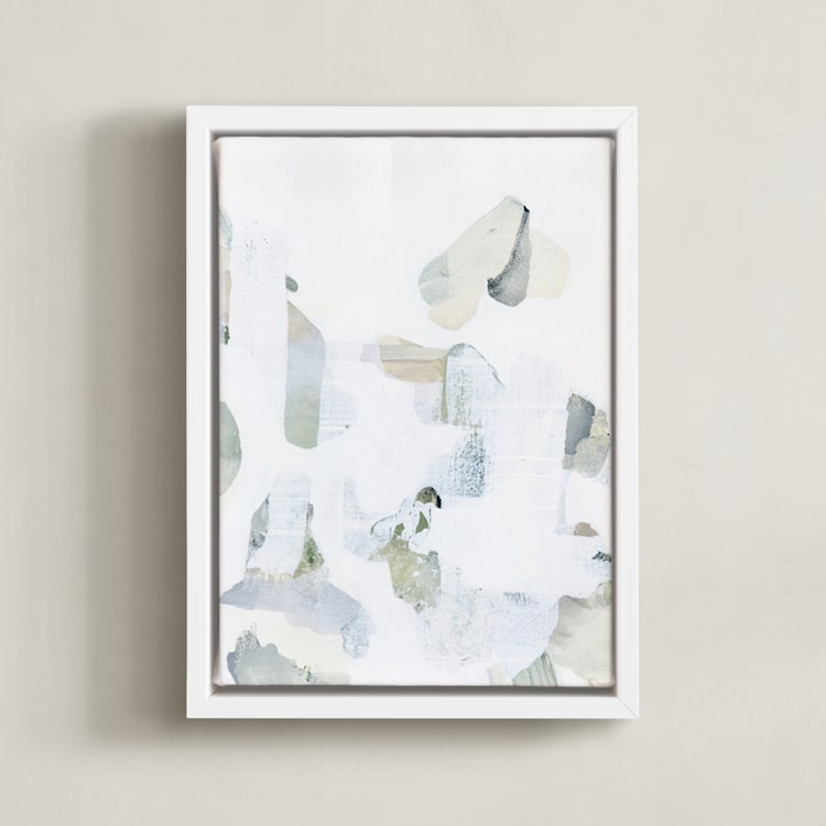 "Fragment" - Art Print in Moss by Ashleigh Ninos - Framed Canvas