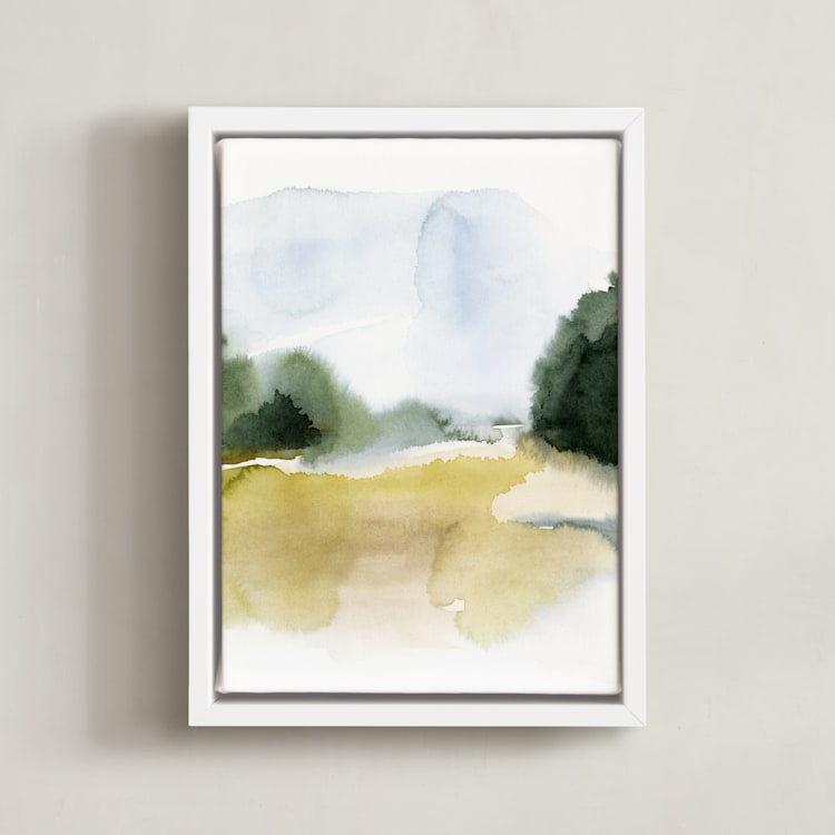 "A New Path" - Art Print in Fall by Stephanie Ryan - Framed Canvas