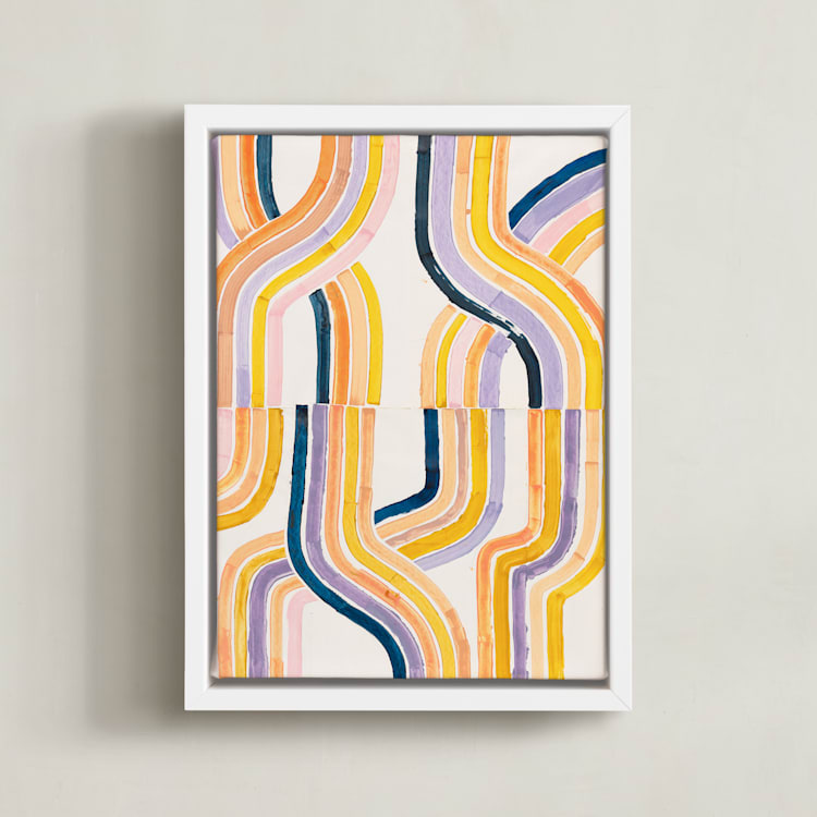 "dawnlight" - Art Print in Sunny by Lise Gulassa - Framed Canvas