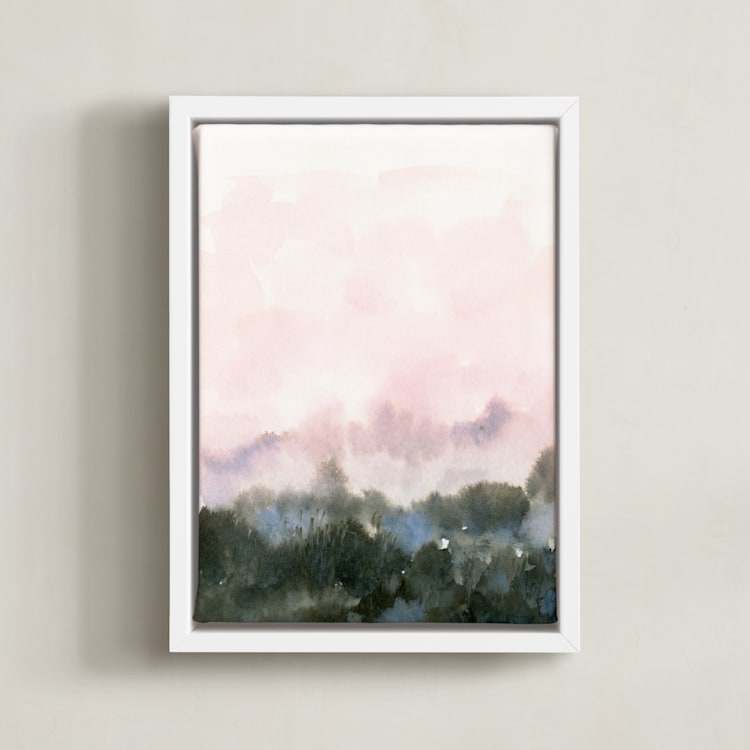 "Wake III" - Art Print in Forest by Lindsay Megahed - Framed Canvas