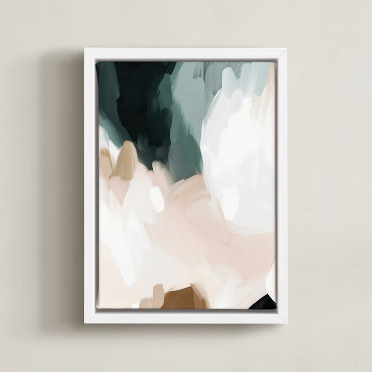"Moody Beauty I" - Art Print in Ginger by Melanie Severin - Framed Canvas