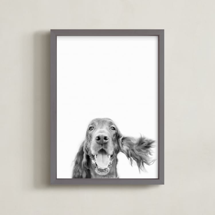 "Irish" - Art Print in Pepper by Anne Ciotola - Framed