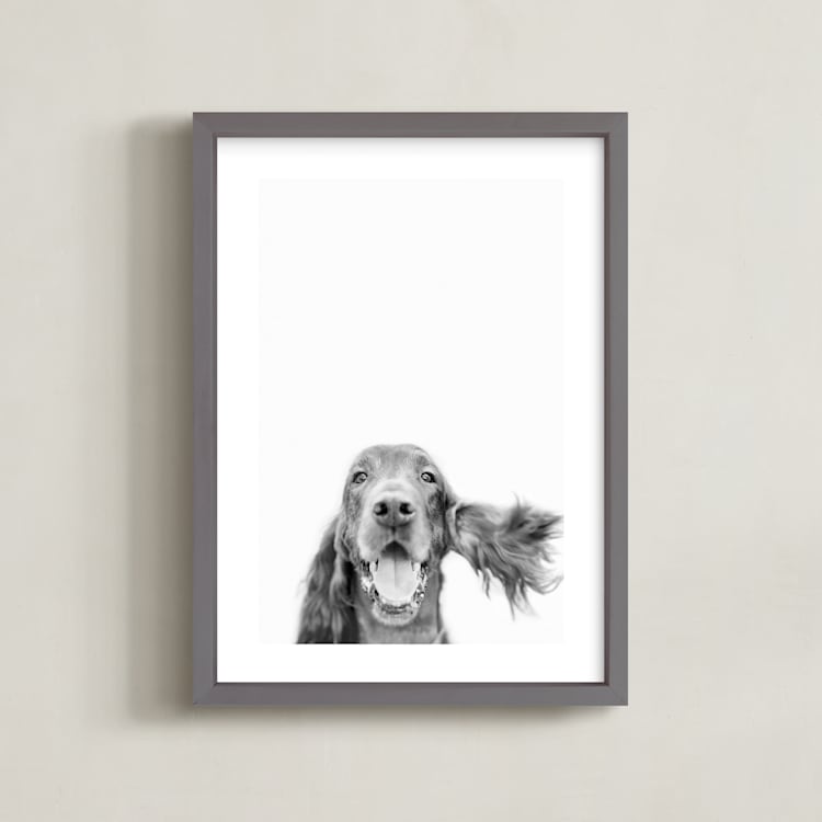 "Irish" - Art Print in Pepper by Anne Ciotola - Framed