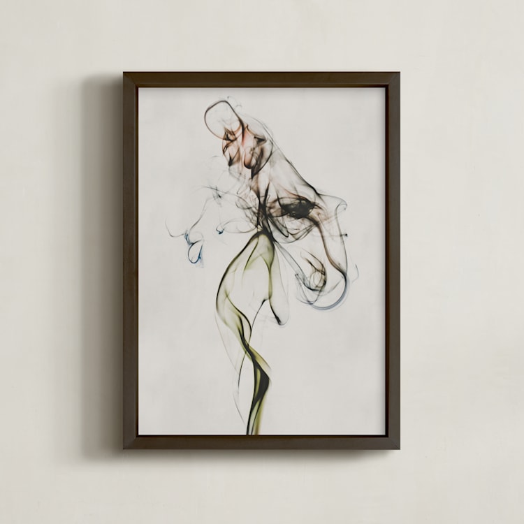 "Bloomed" - Art Print in Flax by Anne Ciotola - Framed