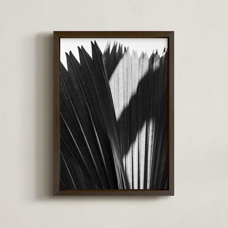 "Palmery 2" - Art Print in Black and White by Catherine Culvenor - Framed