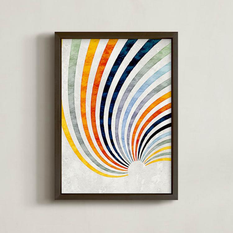 "The Awakening" - Art Print in Rainbow by Alex Isaacs Designs - Framed