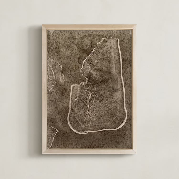 "deny" - Art Print in Sepia by raven erebus - Framed