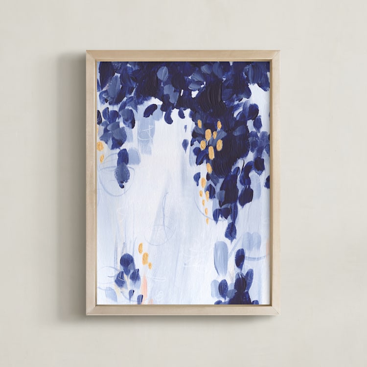 "Bluebonnets - II" - Art Print in Bluebonnets by Holly Whitcomb - Framed