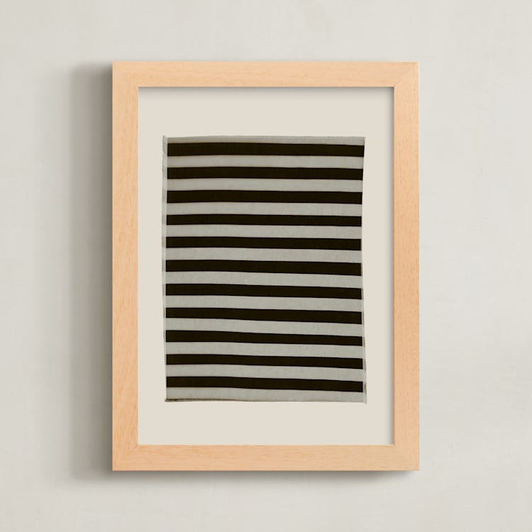 "True Stripes 2" - Art Print in Zebra by Kamala Nahas - Framed