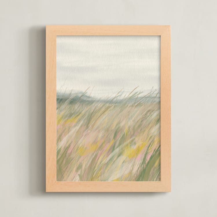 "Dune" - Art Print in Ocean by Anne Ciotola - Framed