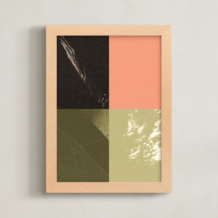 "Quartet 2" - Art Print in Garden by Sumak Studio - Framed