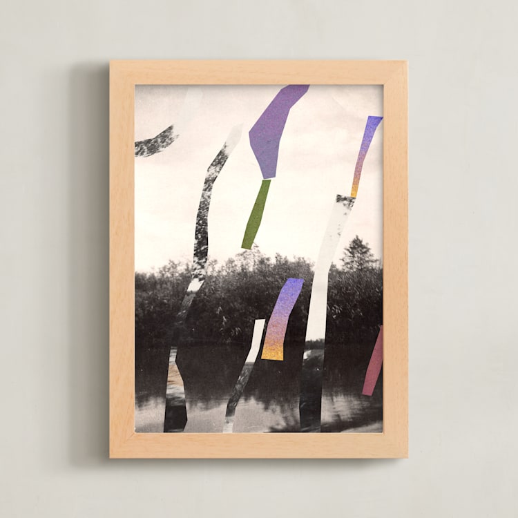 "Reflection 2" - Art Print in River by Sumak Studio - Framed