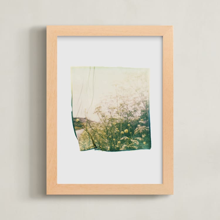 "Into the Wild 2" - Art Print in Mustard by Kamala Nahas - Framed