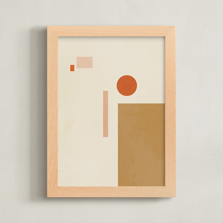 "Les Italiennes I" - Art Print in Earth by Alex Roda - Framed