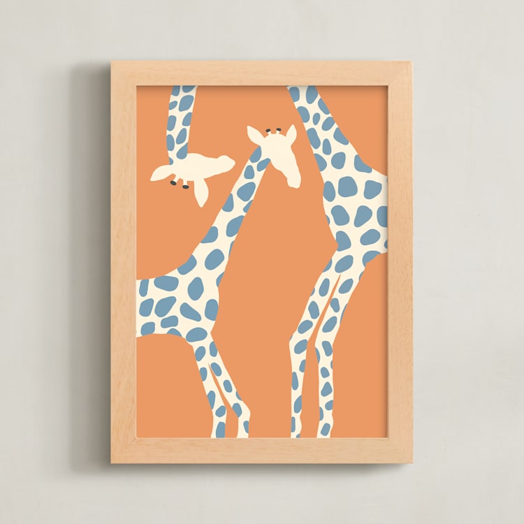 "Spots" - Art Print in Desert by Anne Ciotola - Framed