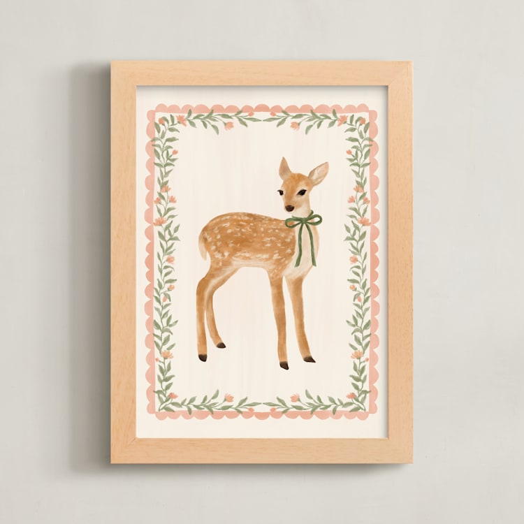 "Adore" - Art Print in Pearl by Elly - Framed