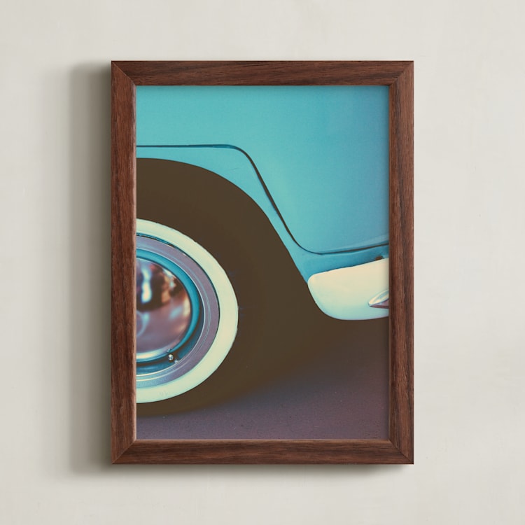 "Road Trip" - Art Print in Retro by Deborah Chou - Framed