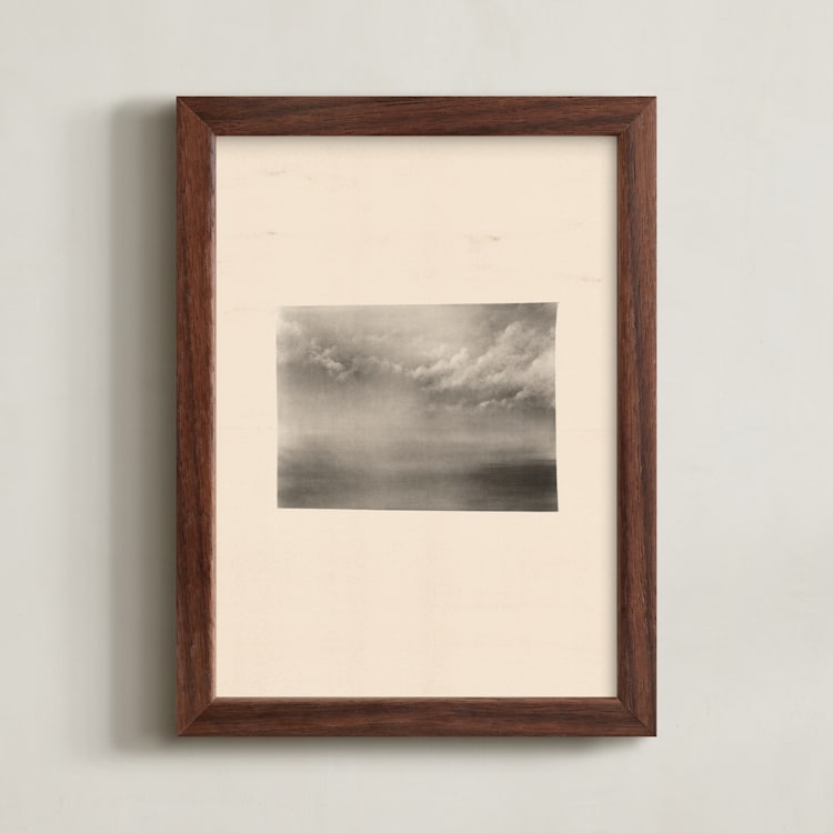 "Pilvi II" - Art Print in Vintage Grey by jinseikou - Framed