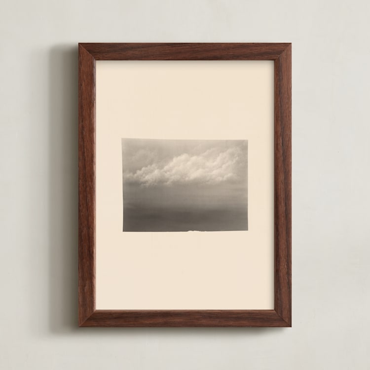 "Pilvi I" - Art Print in Vintage Grey by jinseikou - Framed
