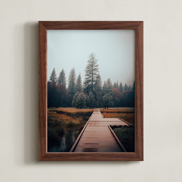 "Misty" - Art Print in Moody Sage by Tania Medeiros - Framed