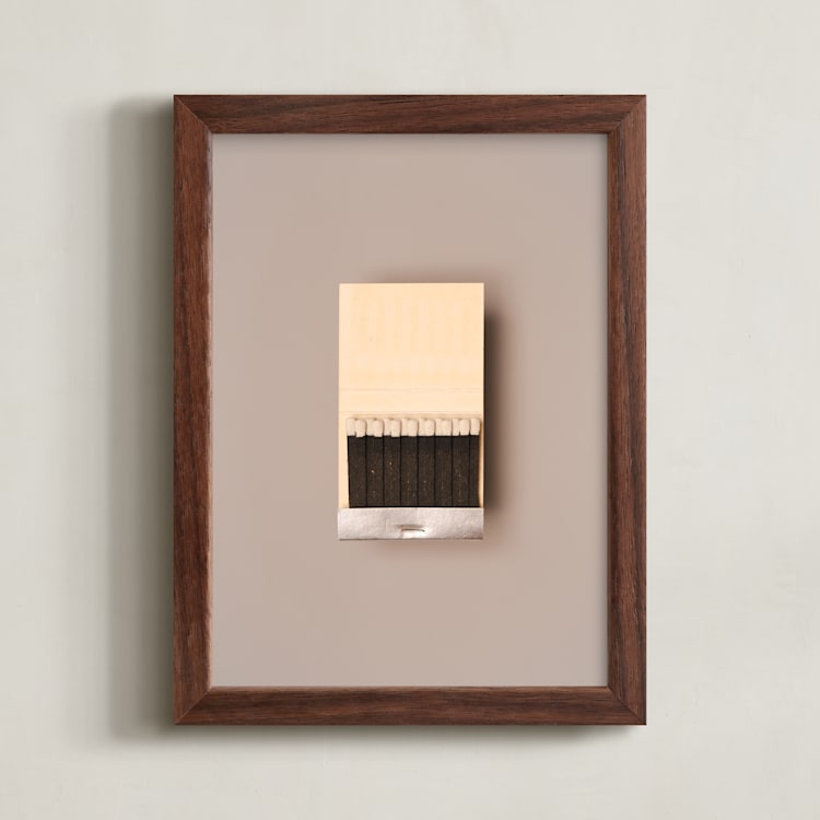 "Unstruck Silver" - Art Print in Color Match Silver by Andrew McClintock - Framed