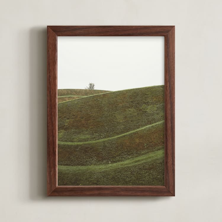"Swooped I" - Art Print in Bog by Kamala Nahas - Framed