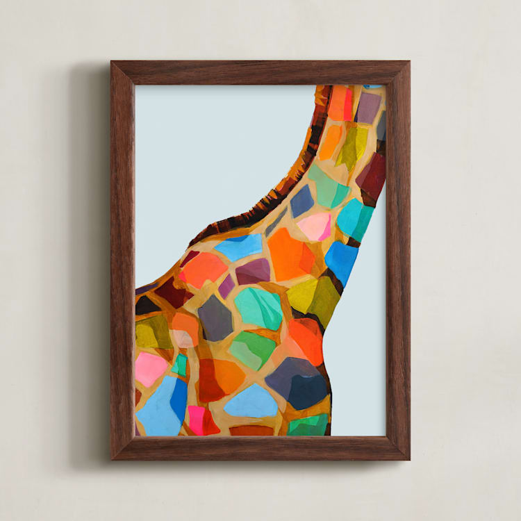 "Safari Spots" - Art Print in Multi by Jess Franks - Framed
