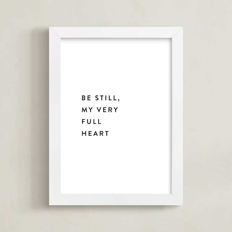 "Custom Quotes" - Custom Print in Noir by Minted - Framed
