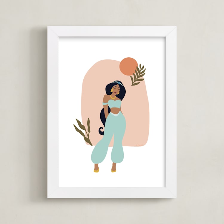 "Serene" - Art Print in Desert Flower by Tennie and Co. - Framed
