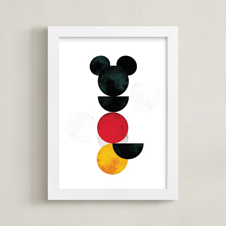"Minimalist" - Art Print in Coal by Anna Joseph - Framed