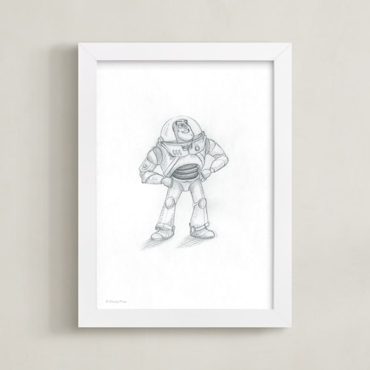 "Disney Pixar's Toy Story In Pencil I" - Art Print in Pencil by Anna Black - Framed