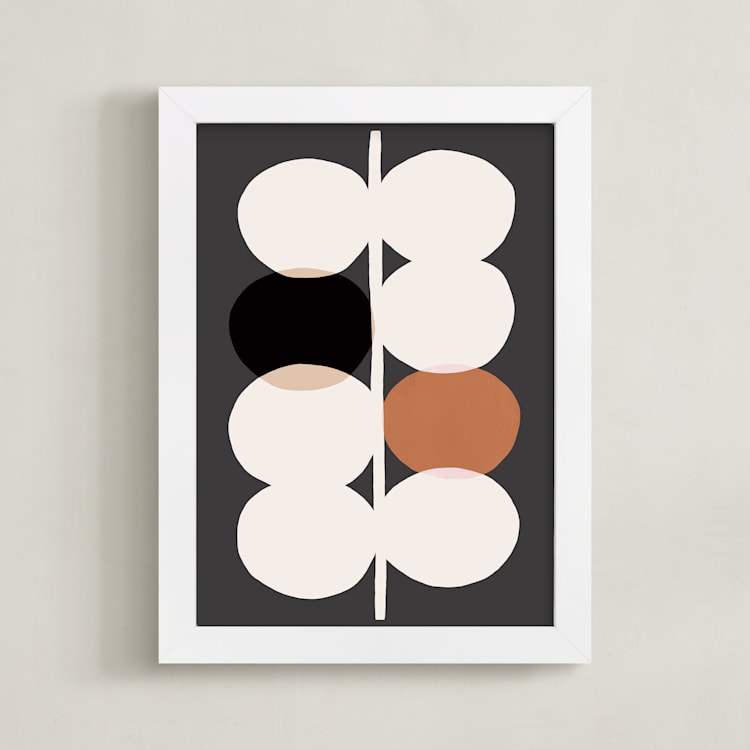 "Bud" - Art Print in Natural by Francesca Iannaccone - Framed