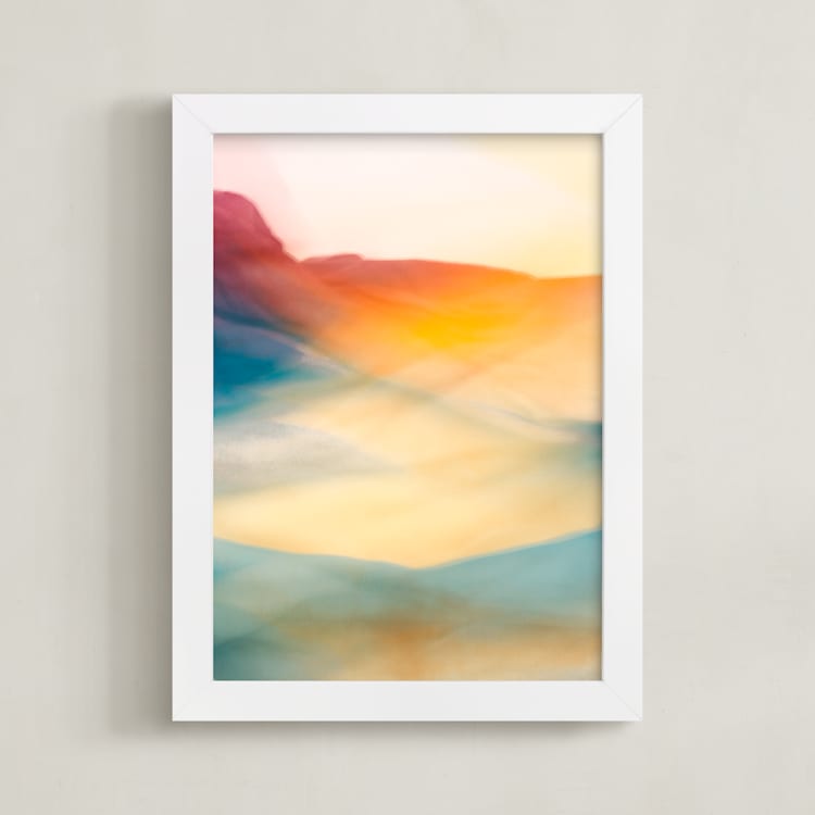 "Rays of Gold 1" - Art Print in Golden Rays by Helen Makadia - Framed