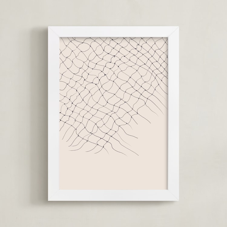 "Gather" - Art Print in Sandstone by Francesca Iannaccone - Framed