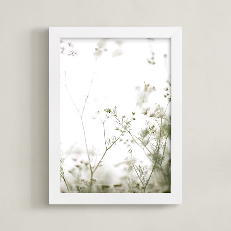 "Choices" - Art Print in White by Caroline Mint - Framed