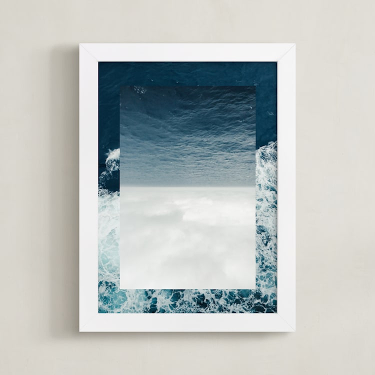 "Waves 2" - Art Print in Marine by lulu and isabelle - Framed
