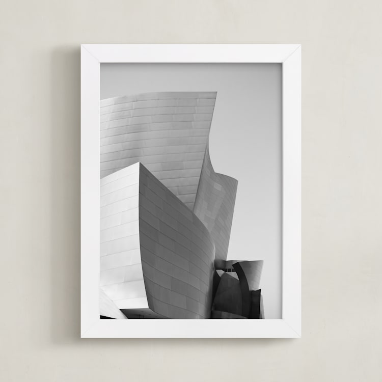 "Curves" - Art Print in monochrome by lulu and isabelle - Framed