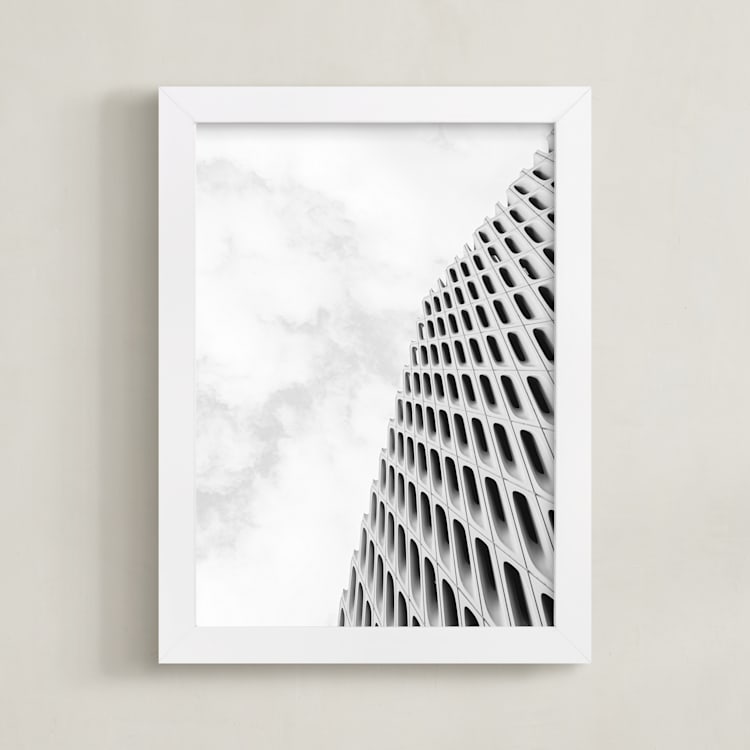 "Obtuse II" - Art Print in ink by Kamala Nahas - Framed