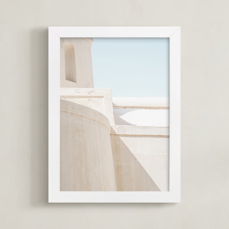 "Structural II" - Art Print in Stone by Jacquelyn Sloane Siklos - Framed