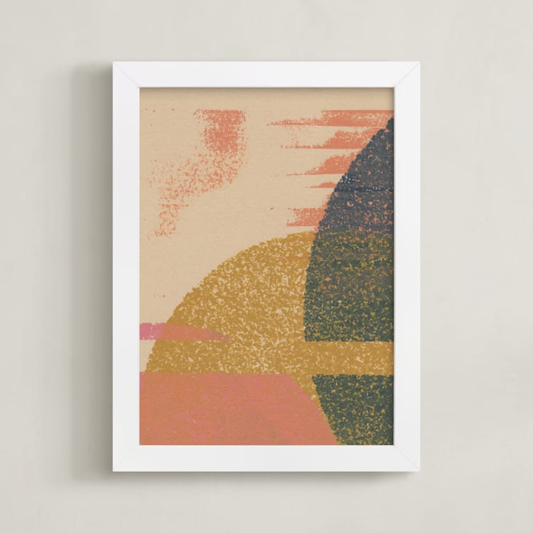 "Setting Light II" - Art Print in Sunset by Molly Lloyd - Framed