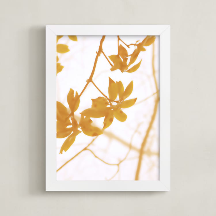 "Morning I" - Art Print in Amber by Stellax Creative - Framed
