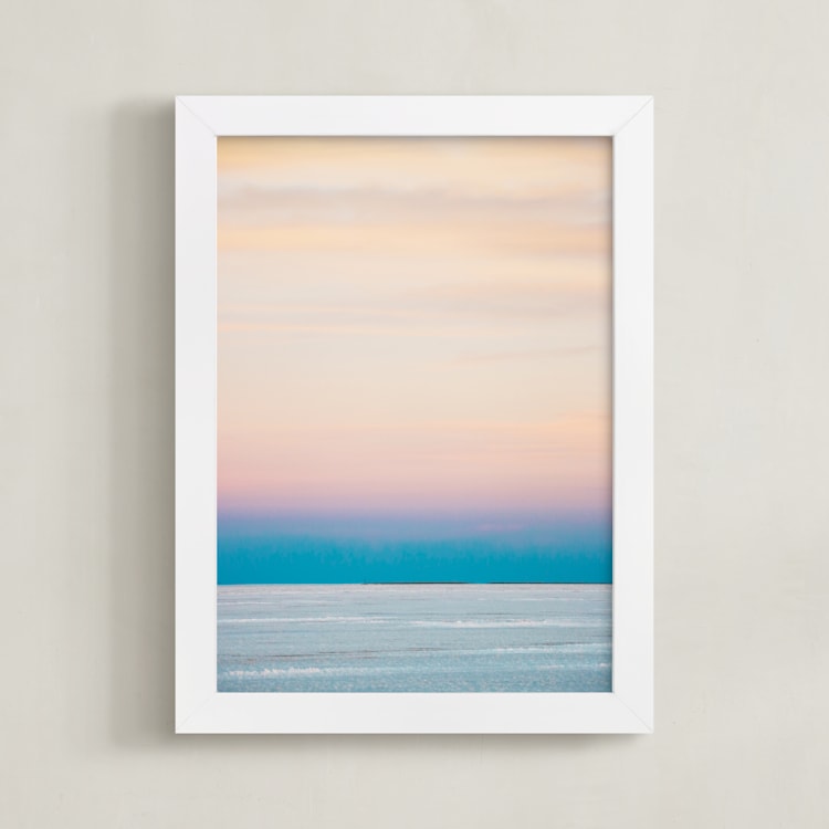 "Sorbet Sky" - Art Print in sorbet by lulu and isabelle - Framed