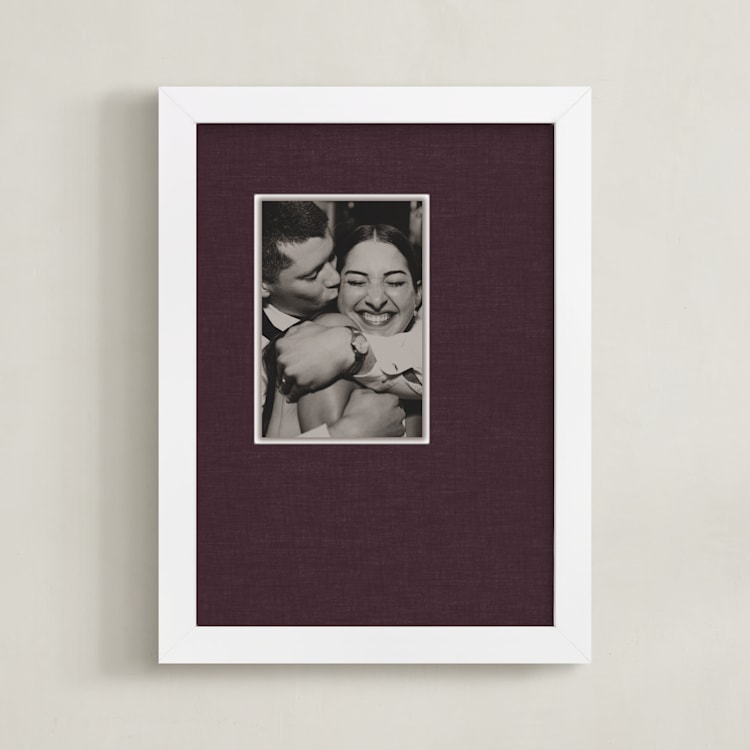 "Framed Photo: Offset" - Framed Photo in Maroon by Annie Shapiro - Framed