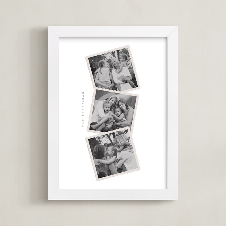 "Memory Stack" - Framed Photo in Ivory by Ana de Sousa - Framed